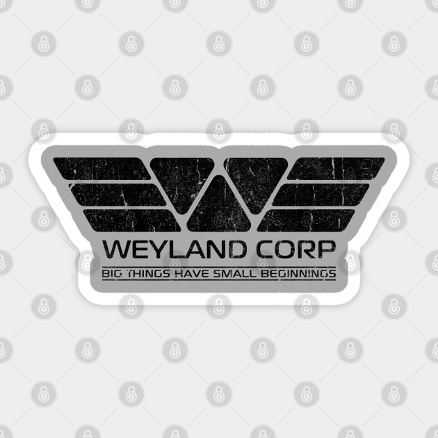 Weyland Corp Sticker by familiaritees